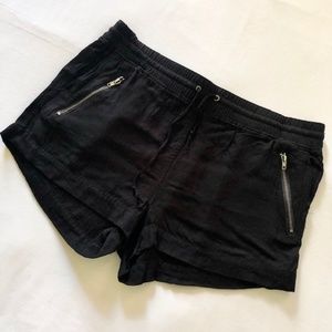 AMBIANCE | Black Drawstring Shorts |  Size M